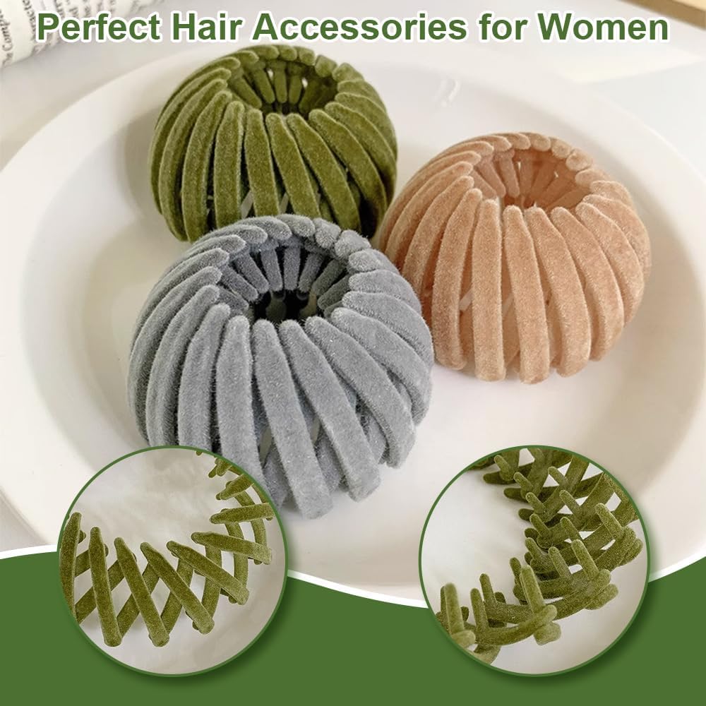 ✨ HaloGrip™ Spiral Hair Claw Clip Set | Strong Hold, No-Pull, Comfortable Matte Finish Hair Accessories for Women & Girls | Pack of 4