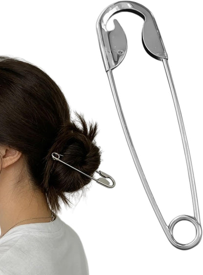 ✨ PinLuxe™ Korean Statement Hair Pin – Secure Bun Holder (Pack of 2)