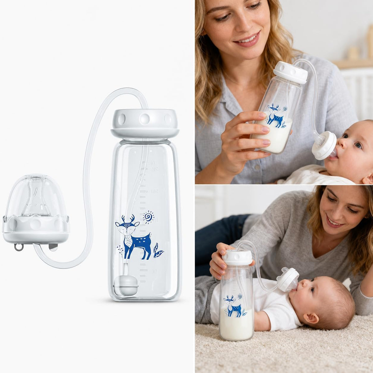 🍼 SipNest™ 360° Baby Feeding Bottle ⭐
