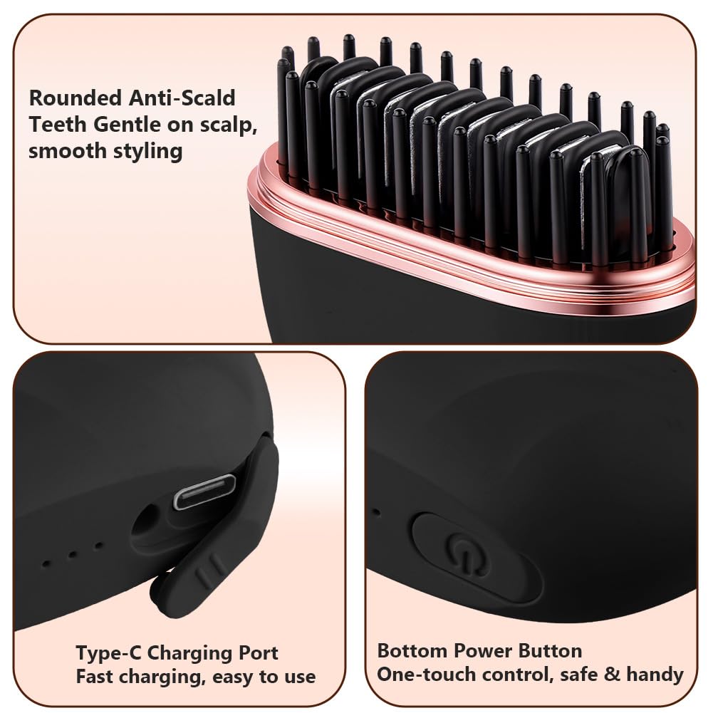 ✨💇‍♀️ SilkRush™ Pocket Hair Smoothing Brush 💖