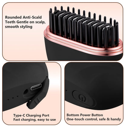 ✨💇‍♀️ SilkRush™ Pocket Hair Smoothing Brush 💖