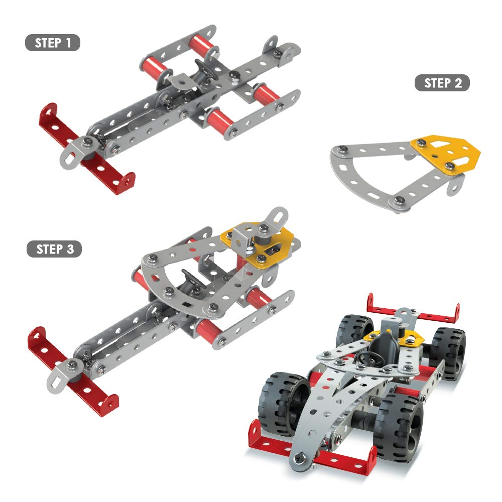 Mechanix - 3 DIY STEM Toy, Building and Construction Set