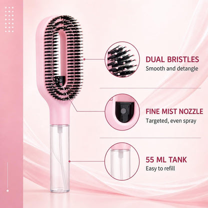 HydraComb™ Refillable Water Mist Hair Brush