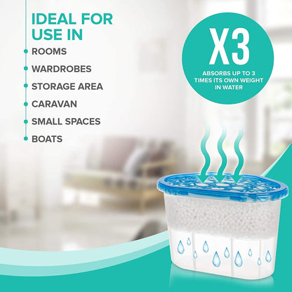 Disposable Moisture Absorber & Dehumidifier Box for Damp, Mould & Odour Control – 300g