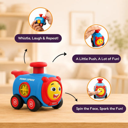 Carnival Clowns Friction Candy Vehicles Toy Set – Pack of 4
