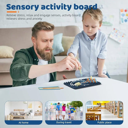 🖐️ Little Genius Silicone Busy Board 🧠 Color Learning + Sensory Play