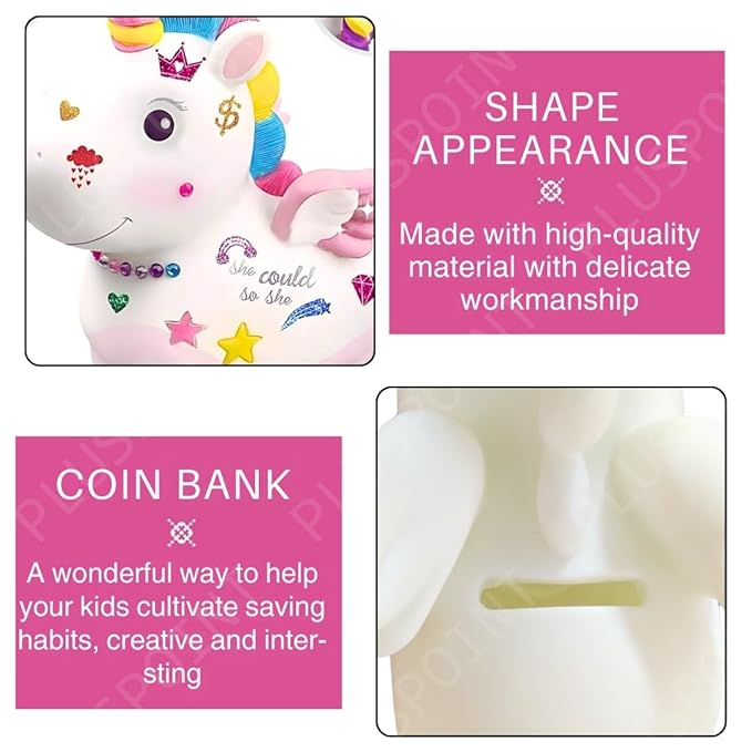 DIY Dinosaur Piggy Bank Painting Kit – Educational Animal Coloring Toy for Kids