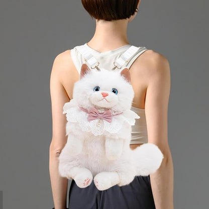 PurrBelle™ Luxury Plush Kitty Backpack 🎀