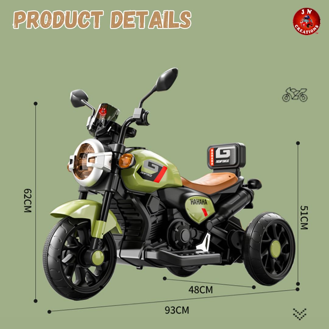 Kids 3-Wheel Electric Cruiser Ride-On Bike 🏍️⚡