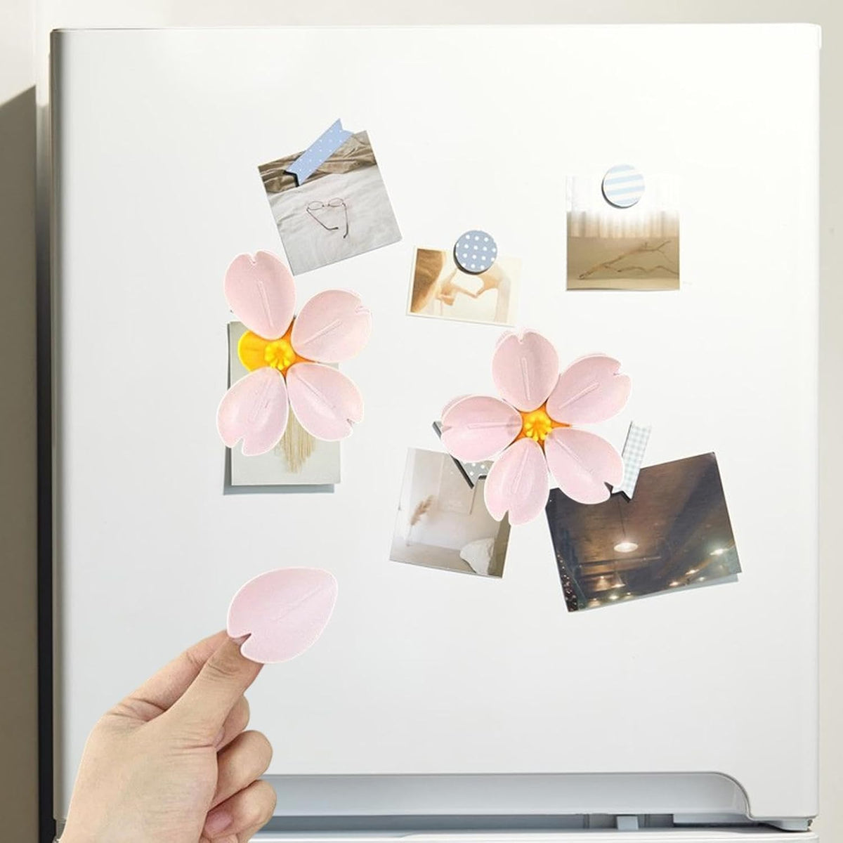 🌸 BloomSeal™ 2-in-1 Magnetic Cherry Blossom Clip | Fridge Note Holder & Snack Bag Sealer | Strong Magnetic Grip | Decorative Kitchen Organizer | Buy 1 Get 1 FREE