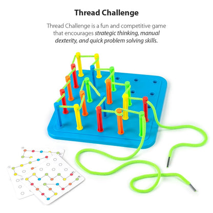 Thread Challenge Games for Kids (60 Challenge Cards)