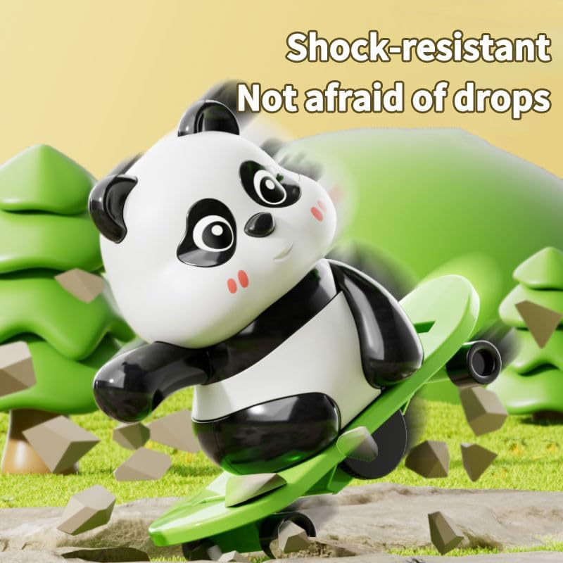 3-in-1 Panda Sports Activity Toy Set for Kids | Cute Panda Skater, Hula Hoop & Jump Rope Toy