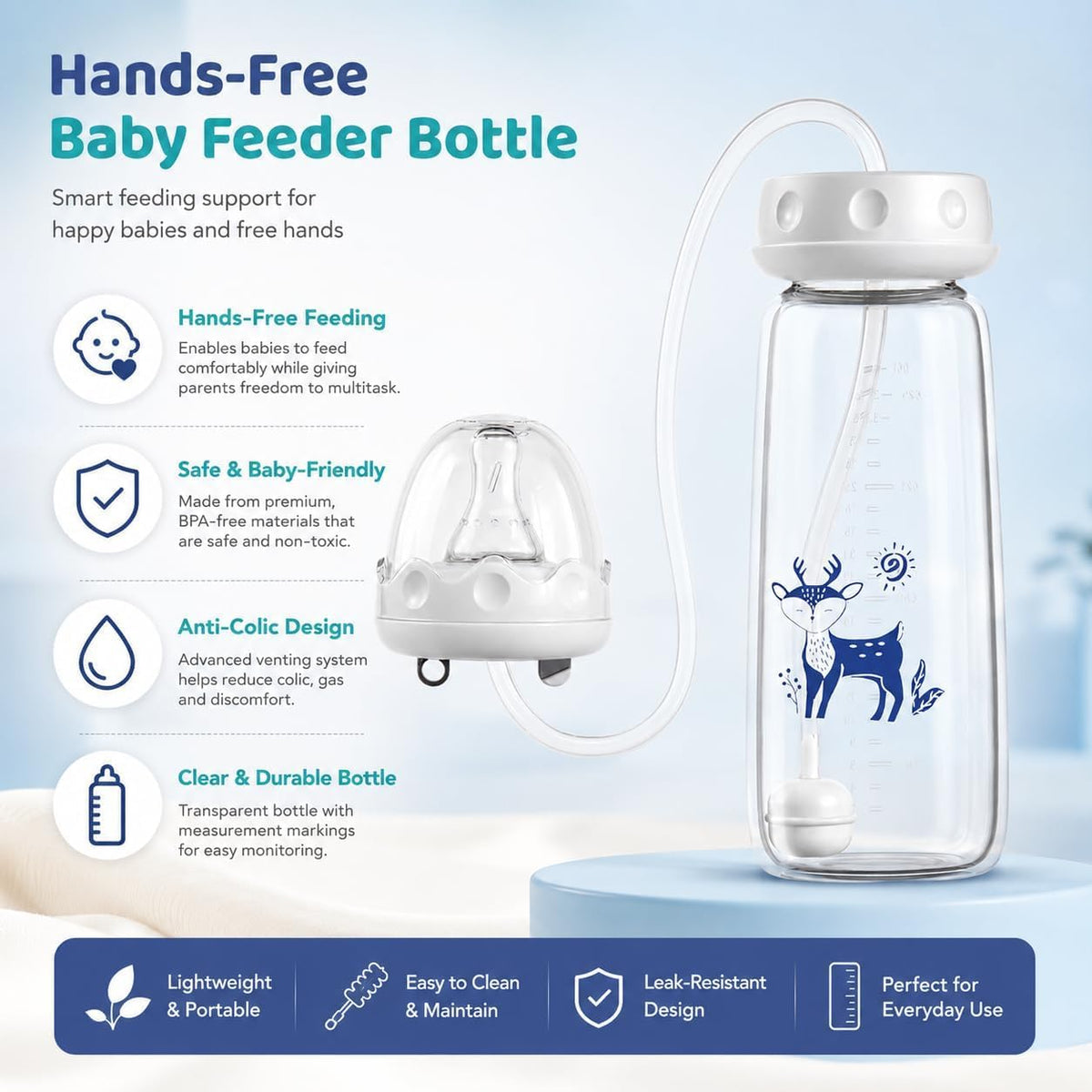 🍼 SipNest™ 360° Baby Feeding Bottle ⭐