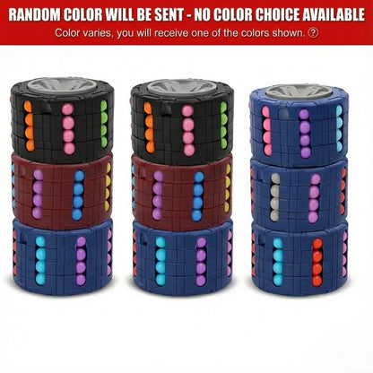 Magic Wheel Rotate and Slide Color Matching Brain Teaser Puzzle Toy for Kids and Adults with Smooth Spin Design