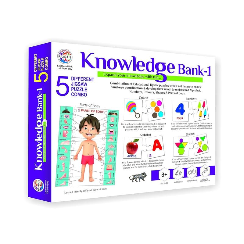 Knowledge Bank - 1 Jigsaw Puzzle for Kids 3+