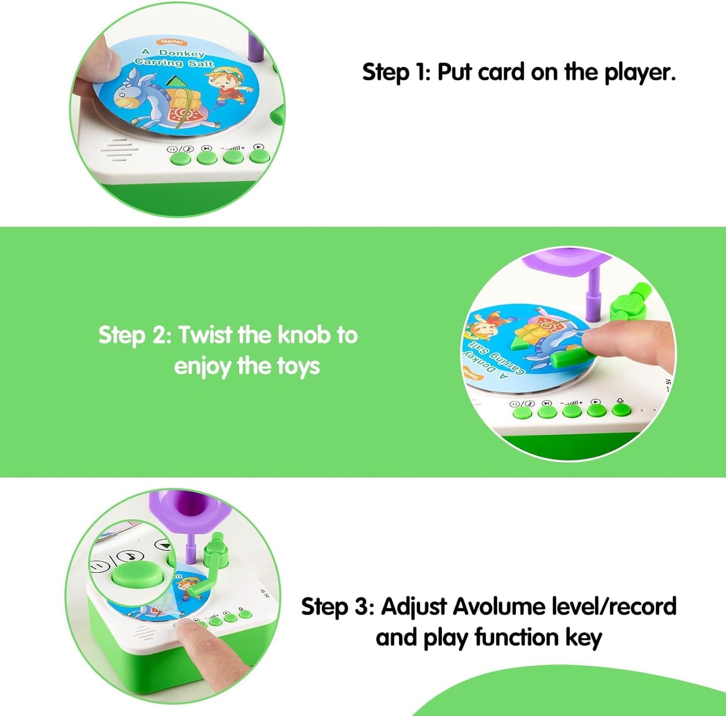 Kids Talking Phonograph – Storytelling Machine with Rhymes & Audio Books in Hindi & English