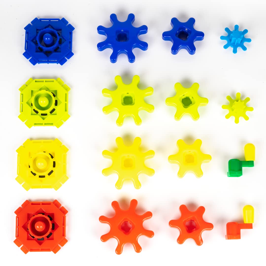 Make and Spin Gears Twisting & Turning Fun (Multicolor)