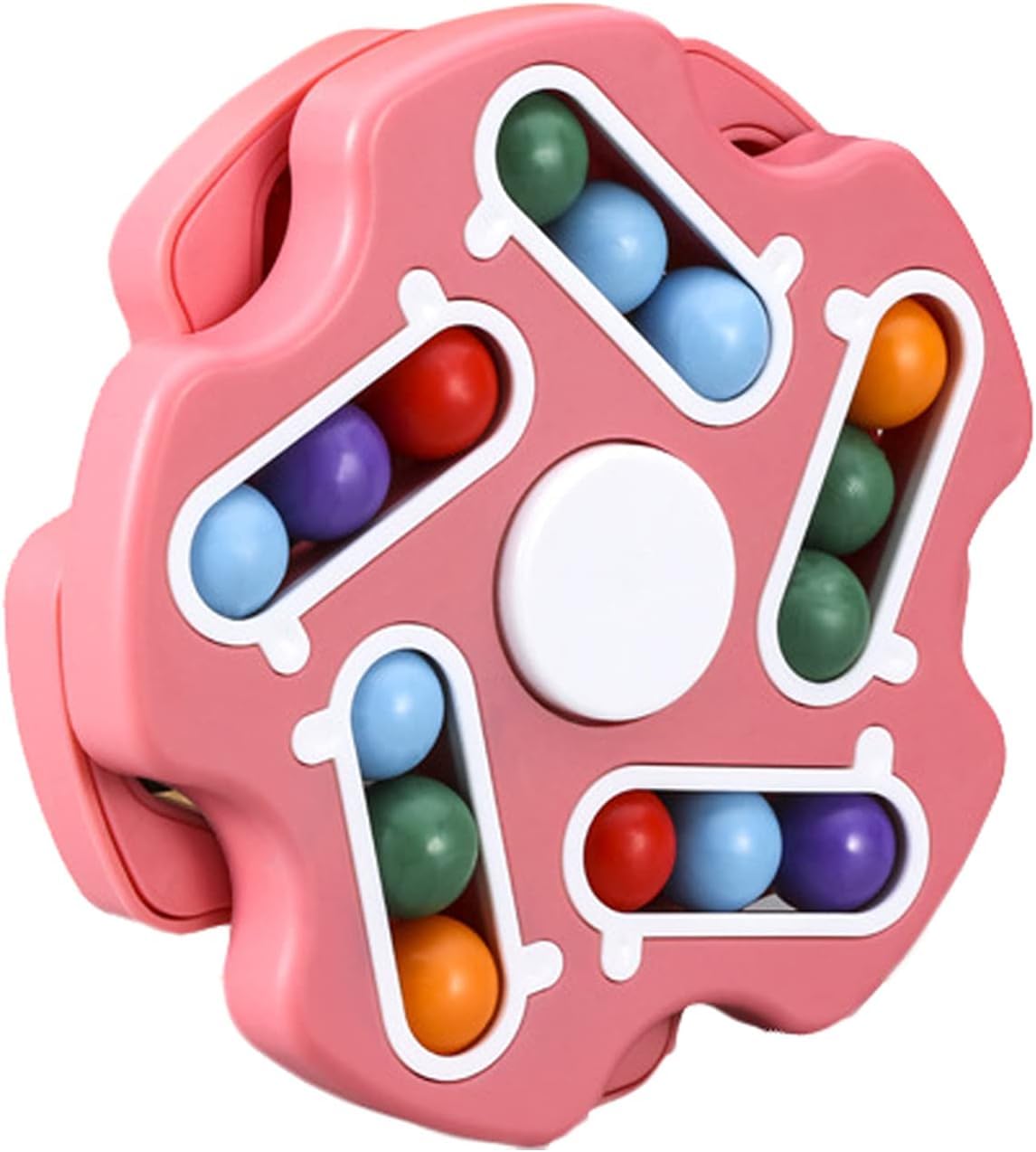 Rotating Magic Bean Cube Spinner – Double Flip Fidget Puzzle for Stress & Anxiety Relief | Learning & Brain Development Toy