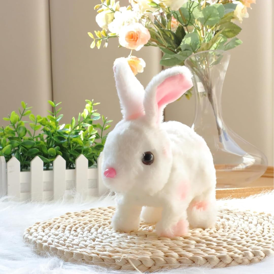 Premium Walking & Jumping Bunny Toy – Plush Rabbit with Sound – Perfect for Toddlers & Preschoolers
