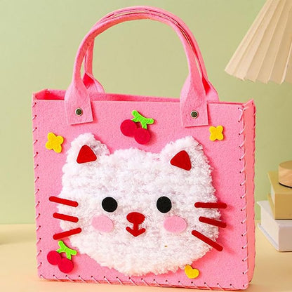 DIY Felt Handbag Craft Kit – Safe, Durable & Screen-Free Creative Activity | Fun Tote Bag Hobby & Perfect Gift for All Ages