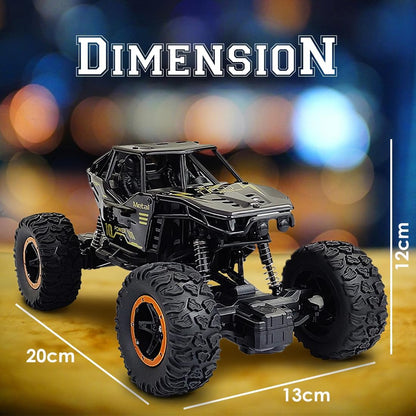 Remote Control Rock Crawler Mist Smoke Spray Function, High Speed 1:18 RC Car Toys for Boys 2WD Off Road Vehicle Toy Cars for Kids Monster Truck Rock Climbing Car Toy for Kids Black
