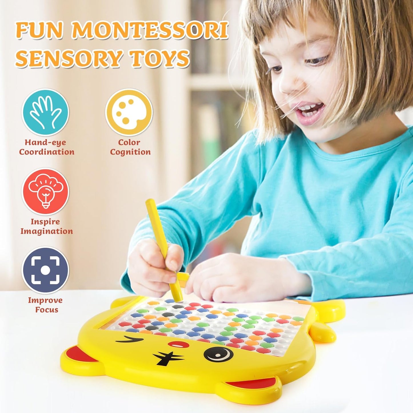 Magnetic Drawing Board – Educational Dot-to-Dot Creativity Board