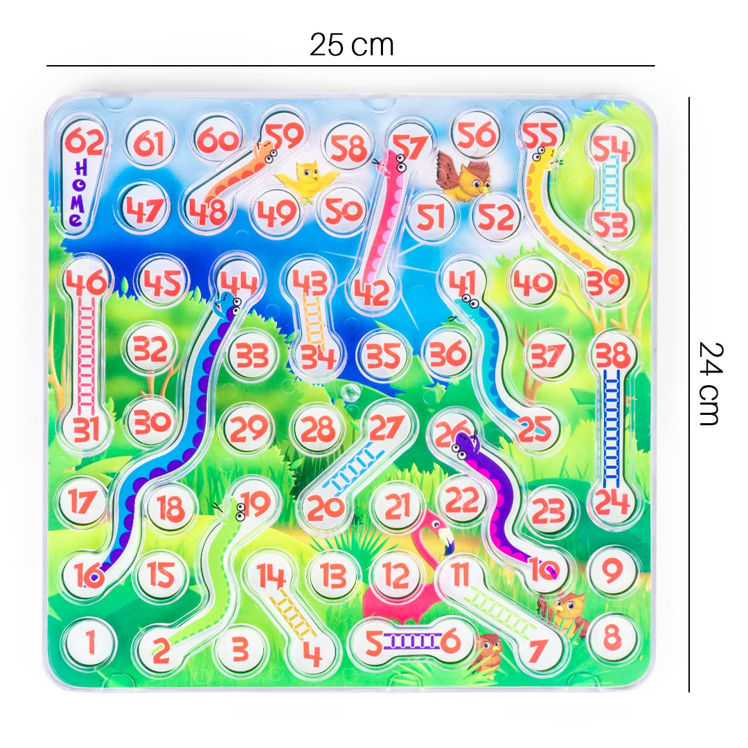 Rolling Snakes & Ladders with Sliding Ball Concept