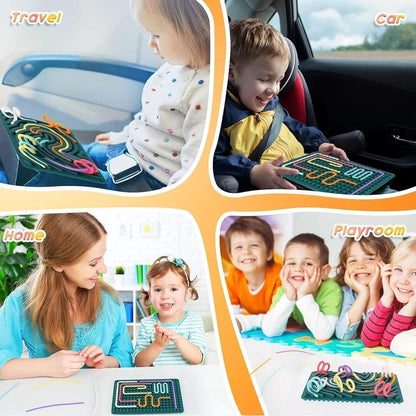 🖐️ Little Genius Silicone Busy Board 🧠 Color Learning + Sensory Play