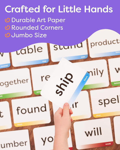 Words Flash Cards for Kids – English Reading Practice, Vocabulary Building & Early Learning Cards for Ages 3+