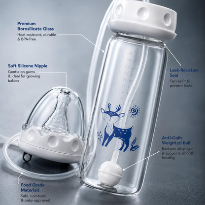 🍼 SipNest™ 360° Baby Feeding Bottle ⭐