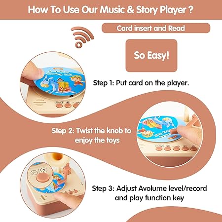 Kids Talking Phonograph – Storytelling Machine with Rhymes & Audio Books in Hindi & English