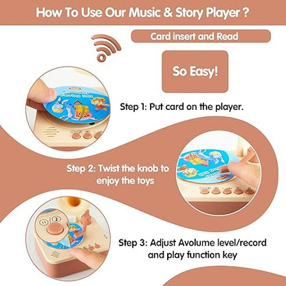 Kids Talking Phonograph – Storytelling Machine with Rhymes & Audio Books in Hindi & English