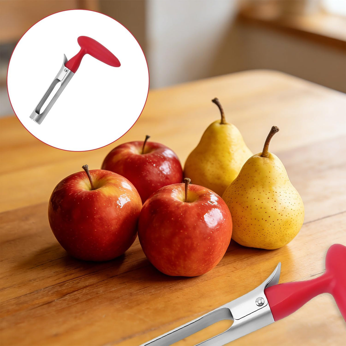 Stainless Steel Pineapple Corer Slicer Cutter with Ergonomic Handle | Pineapple Peeler, Core Remover & Spiral Ring Cutter Kitchen Tool