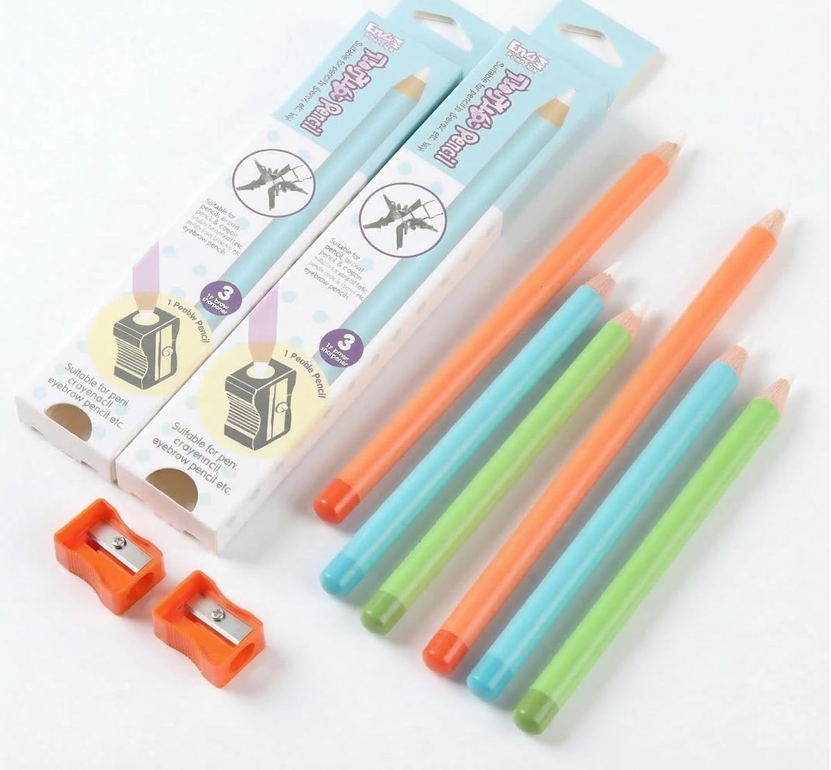 Magic Eraser Pencils Set (2 Pack) with Sharpener - Pastel, Precision Erase, Non-Toxic Kids Return Gift