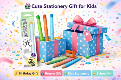 Magic Eraser Pencils Set (2 Pack) with Sharpener - Pastel, Precision Erase, Non-Toxic Kids Return Gift