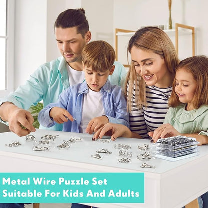 ⭐intellectual Intelligence Educational Metal IQ Puzzle combo for Adults & Children - Let's challenge!!!!!!