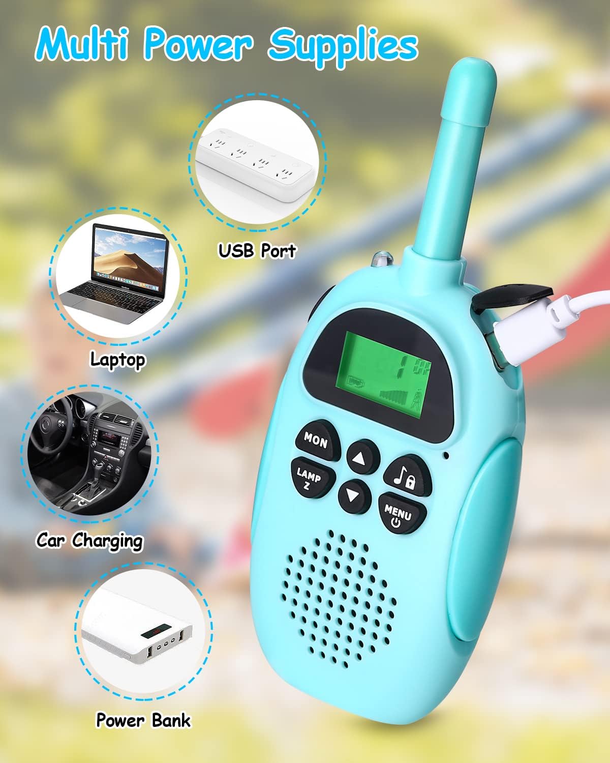 Interactive Walkie Talkies for Kids with LED Display – Safe Outdoor and Indoor Toy for Endless Fun (Pack of 2)