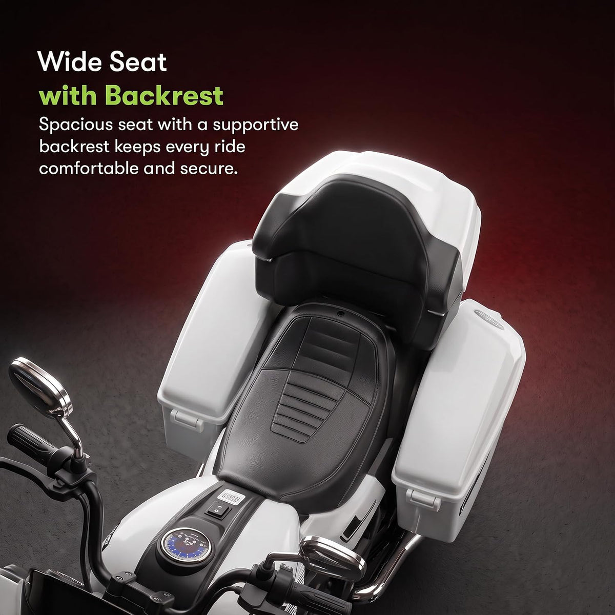 Kids Luxury Touring Electric Ride-On Motorcycle