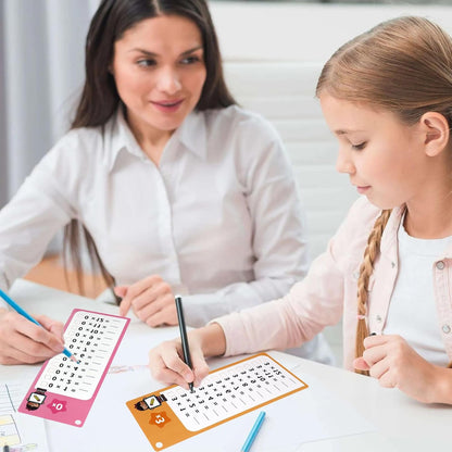 Reusable Kids Math Flash Cards (Age 5+) – Learn Multiplication Tables 1–12 with 2 Write & Wipe Markers | Quick Learning Educational Practice Set for Home & School