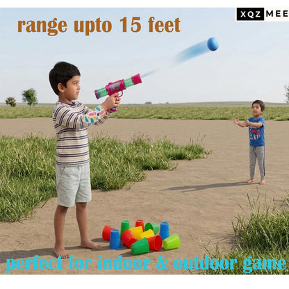 Air Boom Foam Ball Blast Gun – Kids Shooting Toy