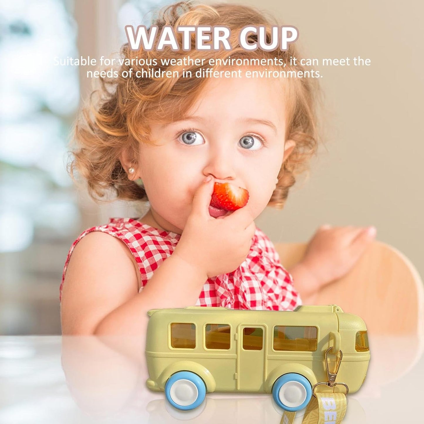 Cute Bus Water Bottle for kids