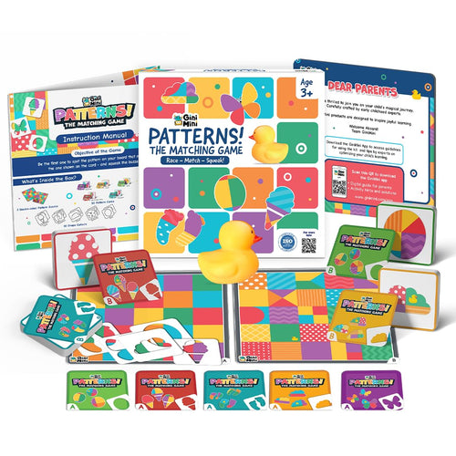 Kids Pattern Matching & Memory Game with Squeaky Duck – Educational Learning Toy