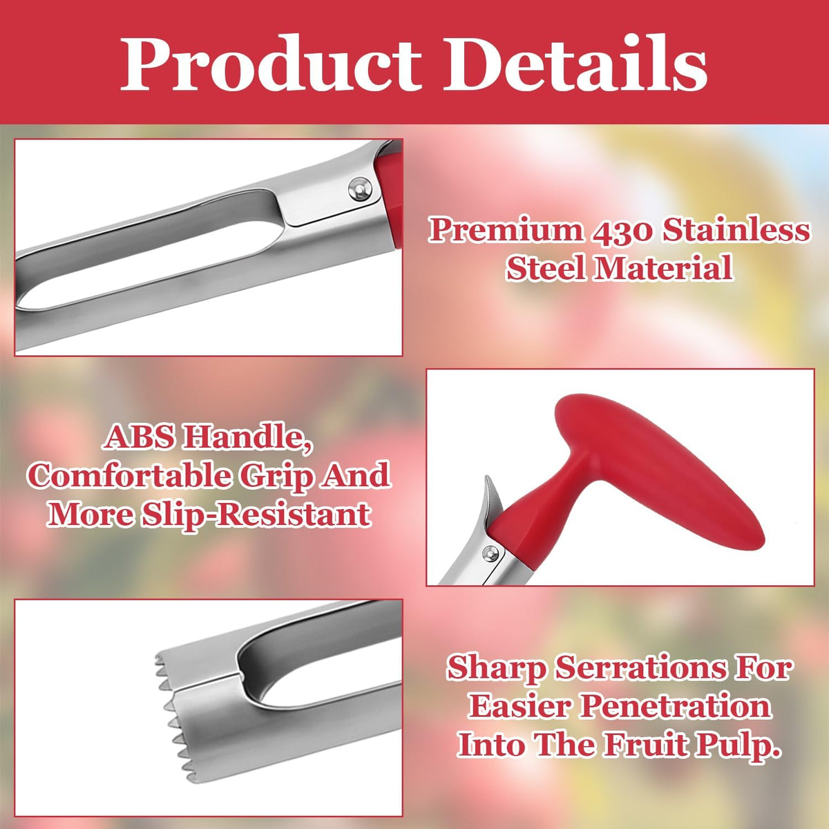 Stainless Steel Pineapple Corer Slicer Cutter with Ergonomic Handle | Pineapple Peeler, Core Remover & Spiral Ring Cutter Kitchen Tool