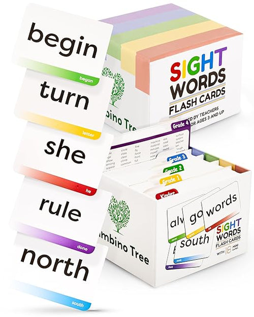 Words Flash Cards for Kids – English Reading Practice, Vocabulary Building & Early Learning Cards for Ages 3+