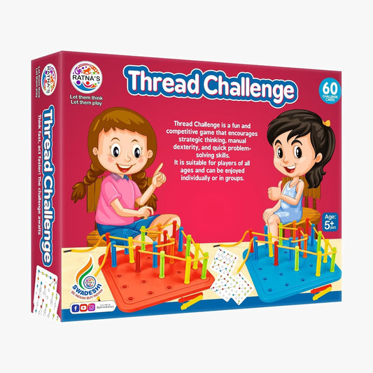 Thread Challenge Games for Kids (60 Challenge Cards)