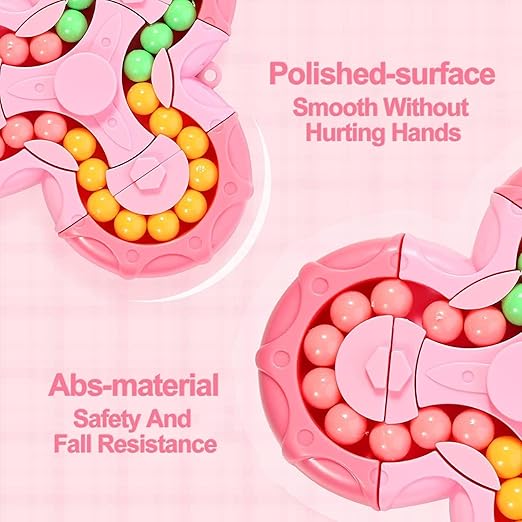 Magical Bean Puzzle Toy | Speed Spin Triangle | Stress Reliever Toy | Anxiety Relief Rotating Puzzle | Magical Bean Cube for Focus & Relaxation