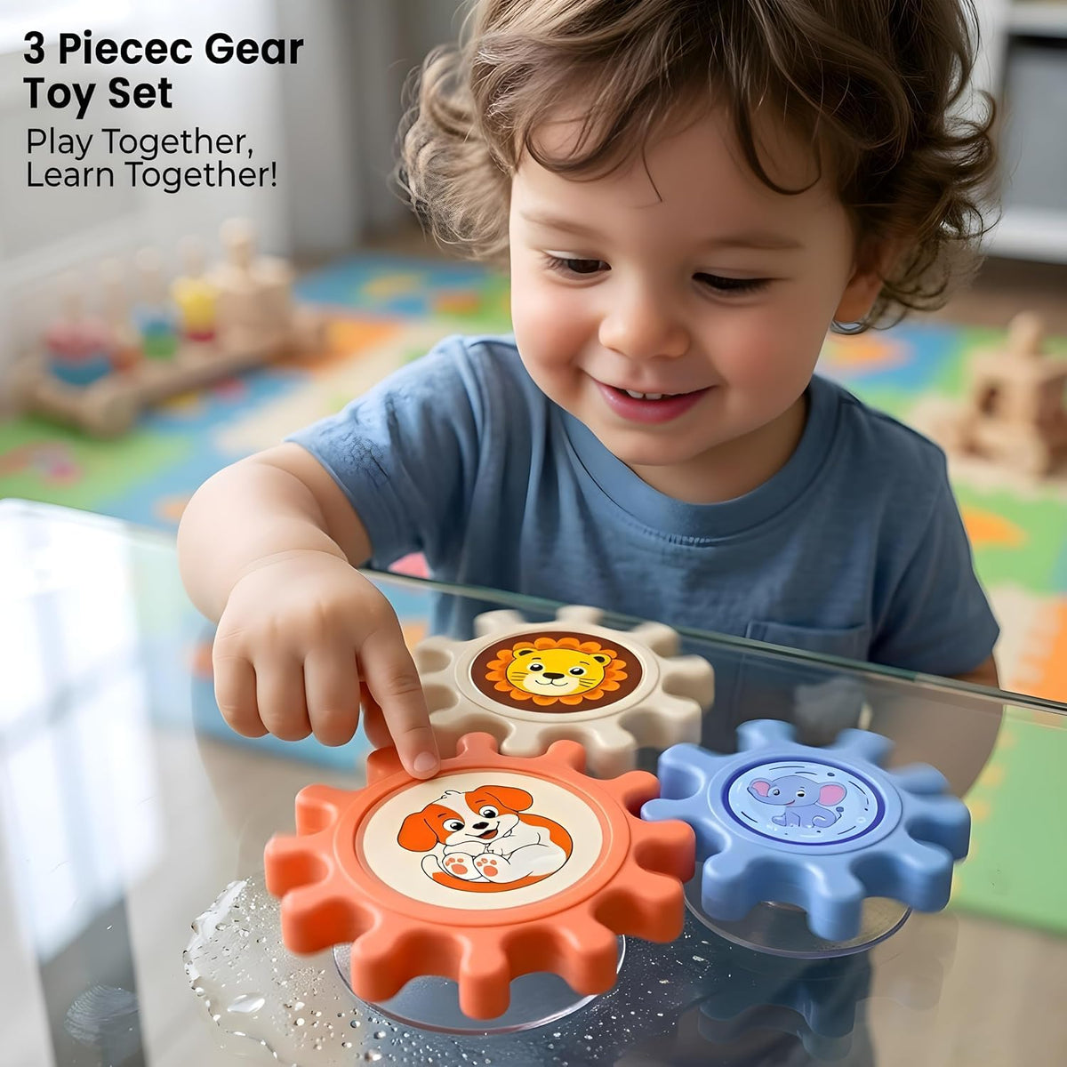 Kids Animal Gear Spinner Toy – Cute Cartoon Sensory Spinning Toy