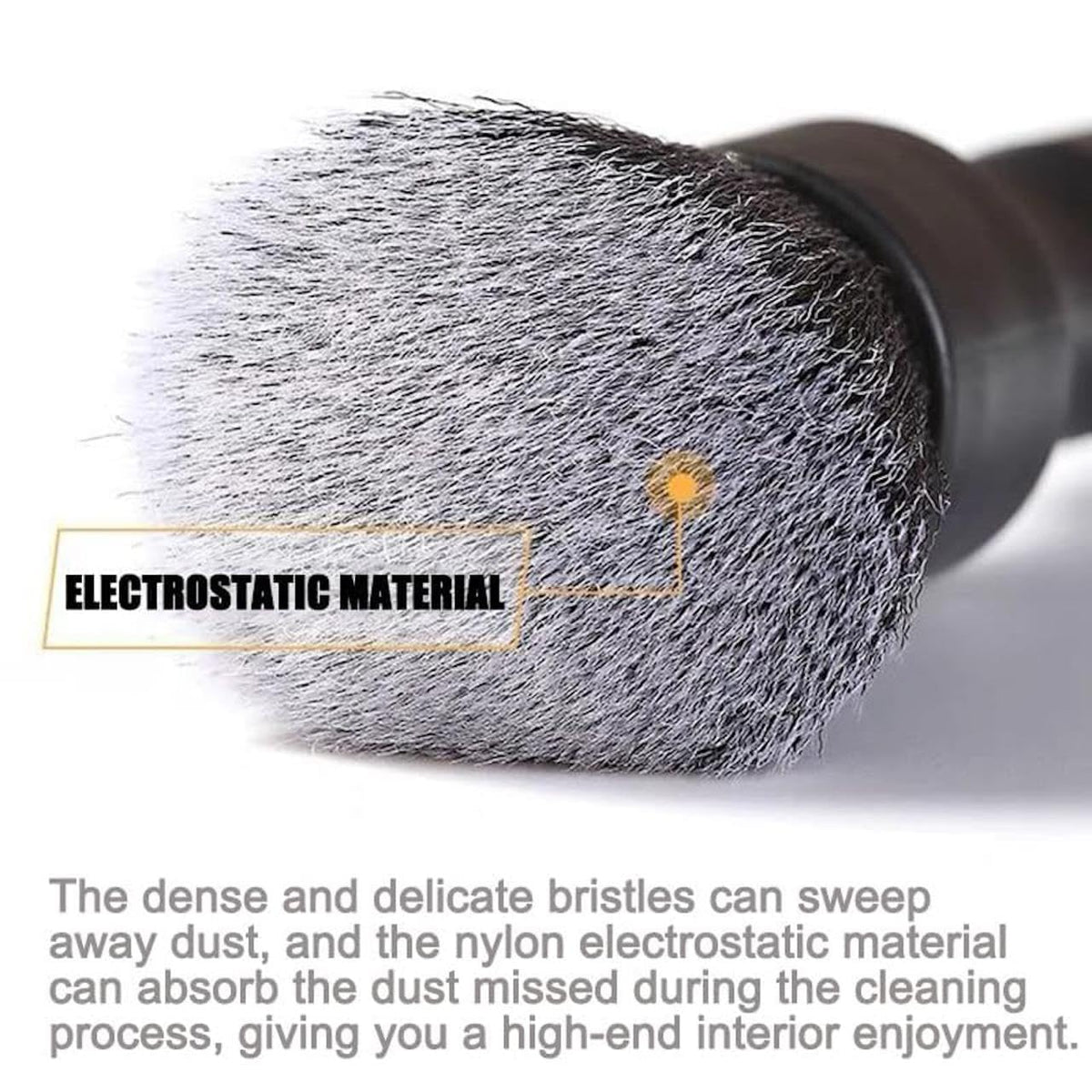Car Dashboard Cleaning Brush Pack of 2 | Soft Bristle Dust Remover for AC Vent & Interior