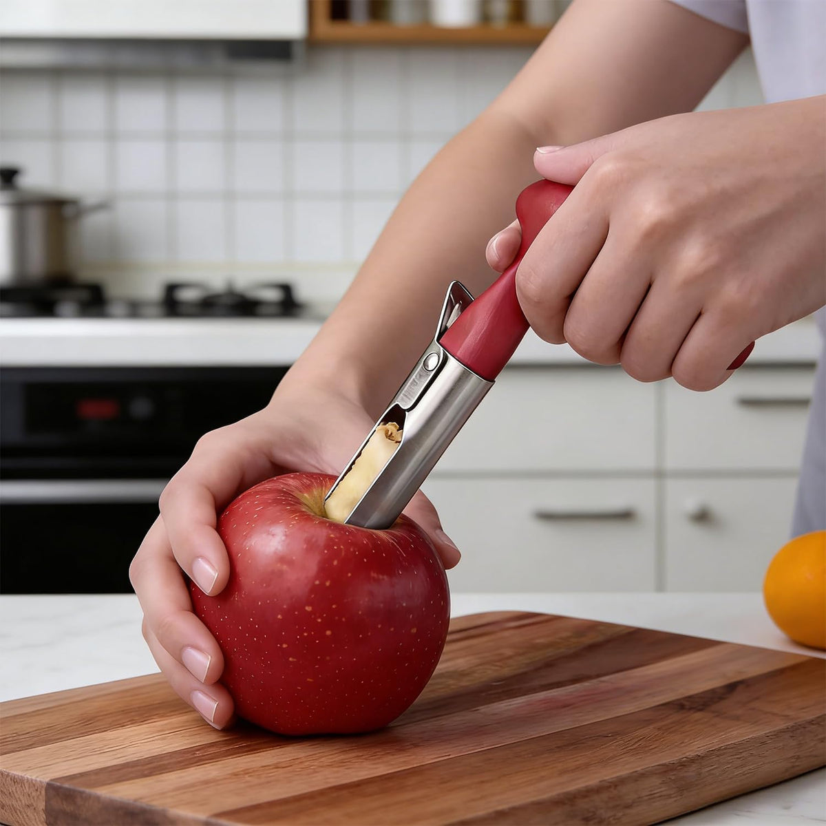 Stainless Steel Pineapple Corer Slicer Cutter with Ergonomic Handle | Pineapple Peeler, Core Remover & Spiral Ring Cutter Kitchen Tool
