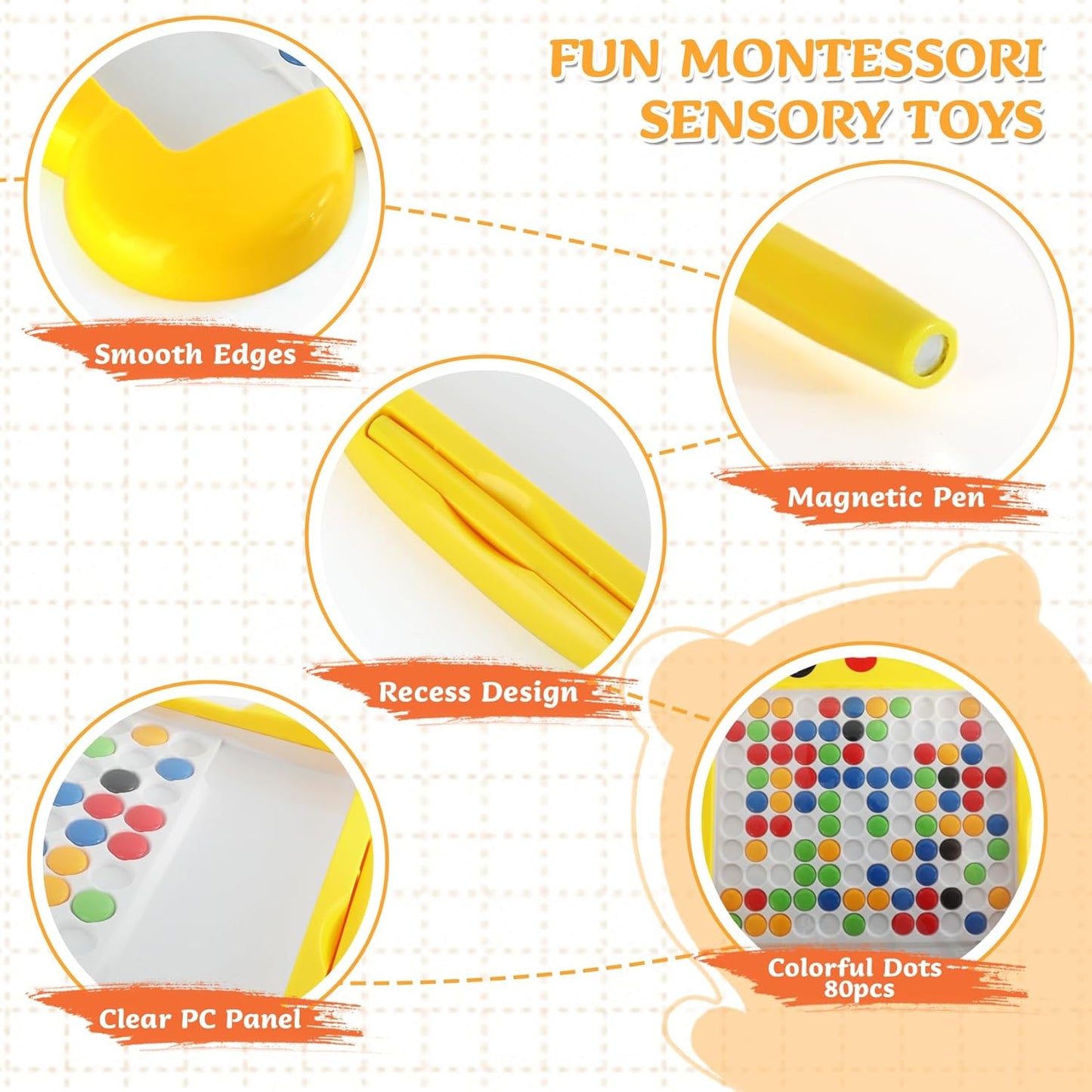 Magnetic Drawing Board – Educational Dot-to-Dot Creativity Board